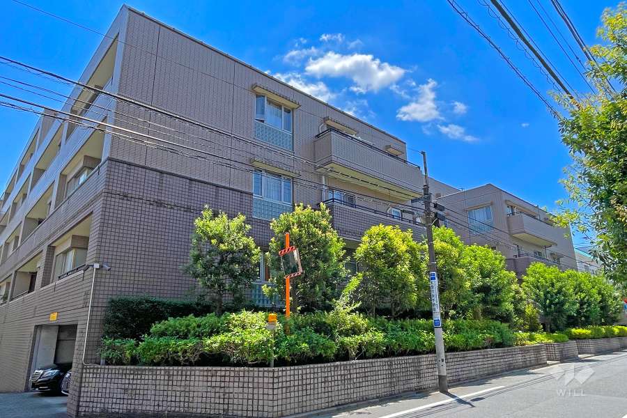 ライオンズプラザ桜新町の外観（北東側から）