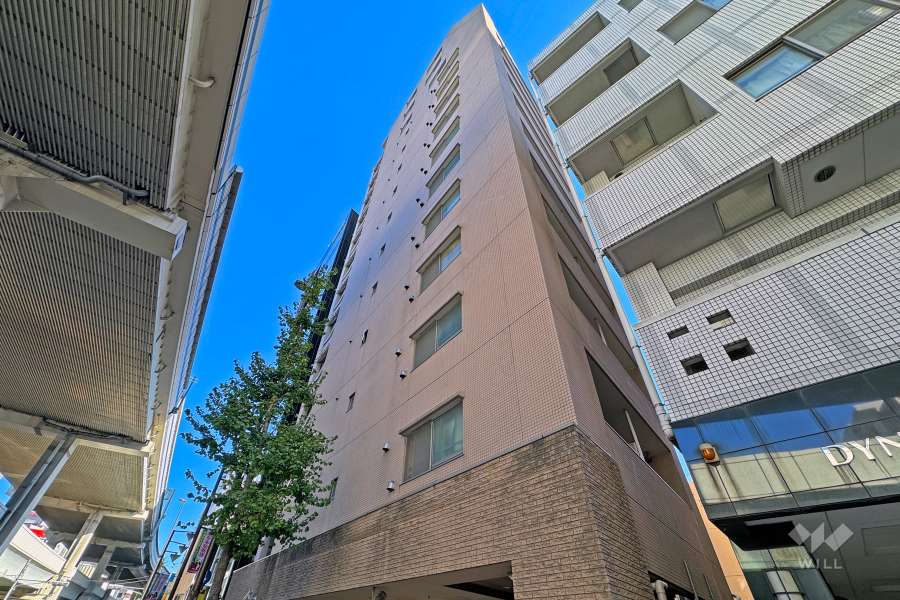 プラティーク三軒茶屋の外観（南西側から）