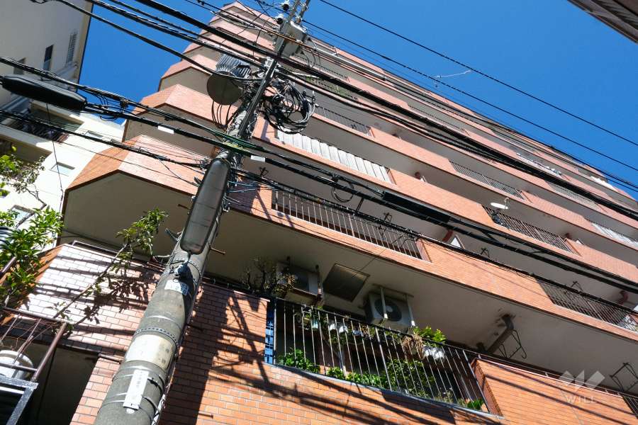ライオンズマンション三宝徳の外観（南西側から）