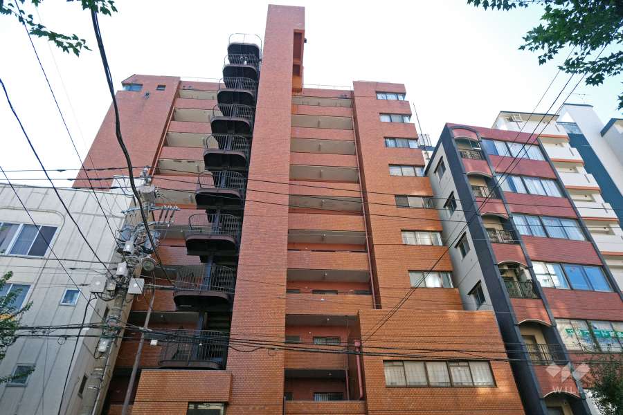 ライオンズマンション三宝徳の外観（北側から）