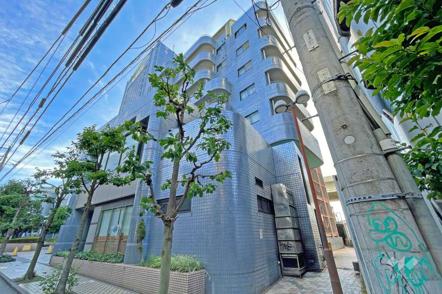 サンタワーズAの外観（西側から）