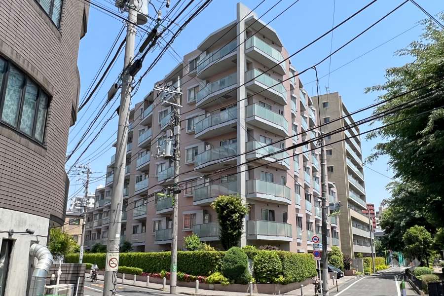 オーベル三軒茶屋dRの外観（南側から）