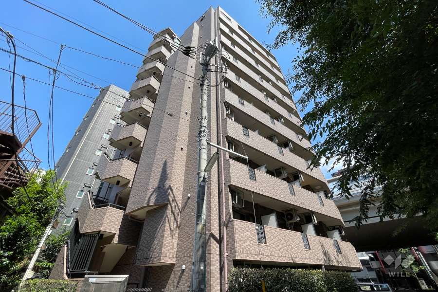 ステージファースト三宿の外観（南東側から）