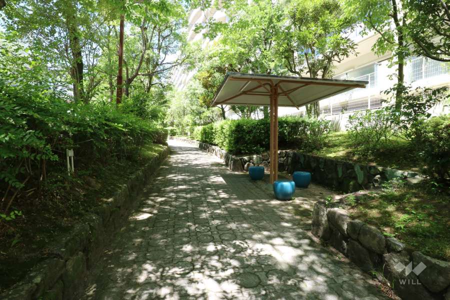 敷地南側の公園（緑道）