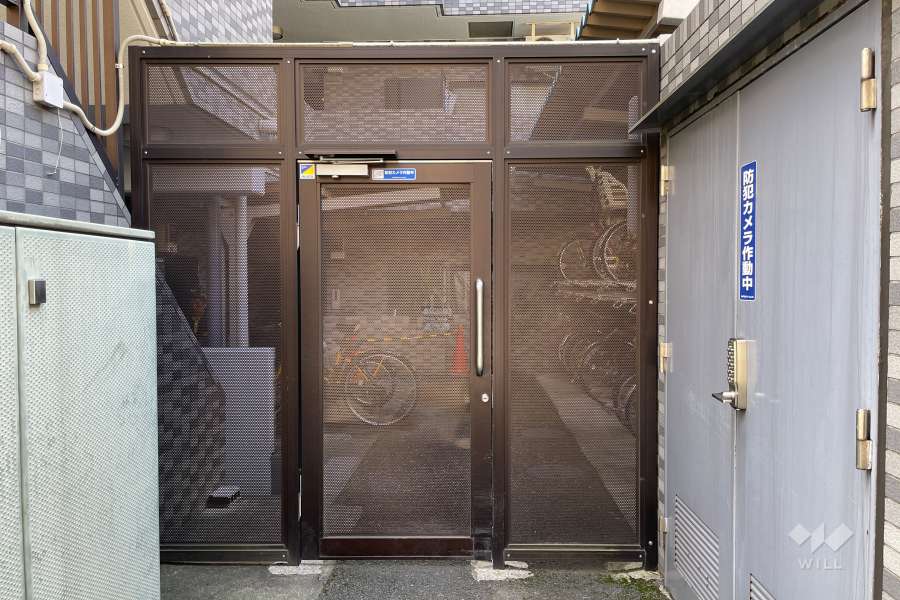駐輪場の出入り口