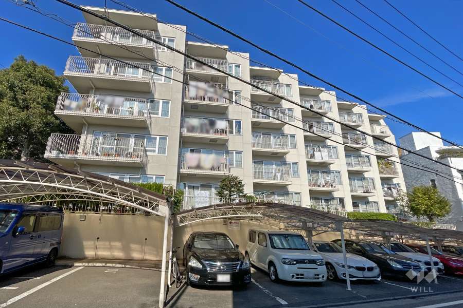 世田谷三宿マンションの外観（南東側から）