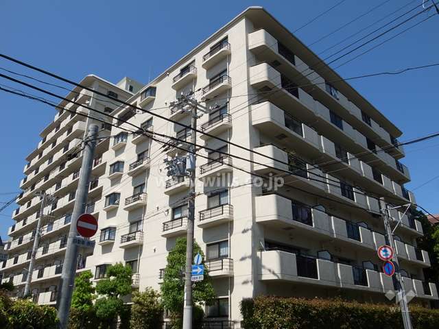 芦屋パインクレストの外観（南西側から）