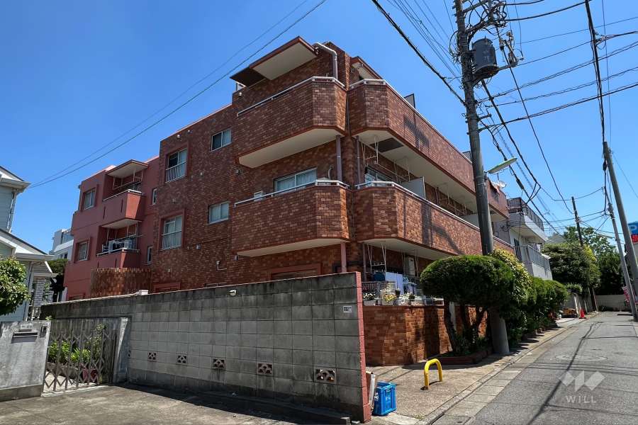 太閤コーポ若林の外観（南西側から）