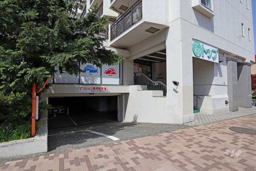 駐車場の出入り口