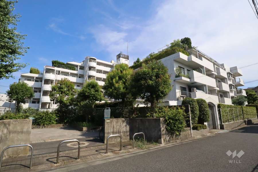 センターハイツ梅ヶ丘の外観(北西側から)