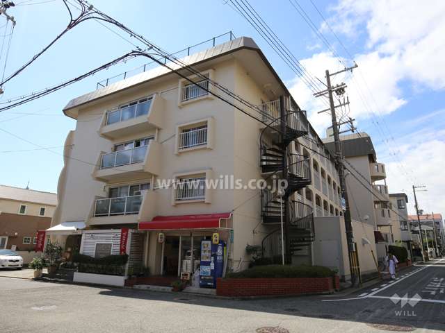 芦屋精道スカイハイツの外観（北東側から）