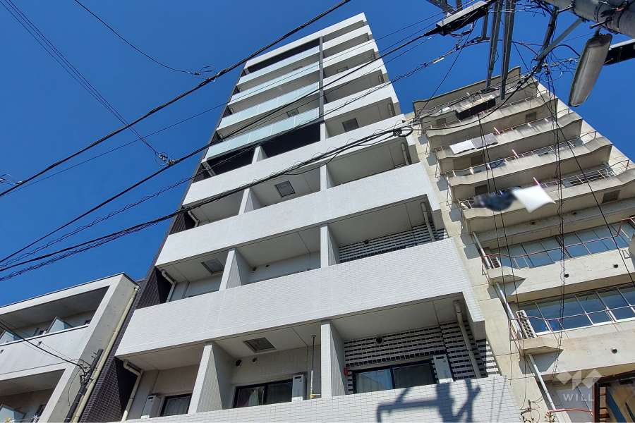 スカイコートパレス明大前外観(南から)