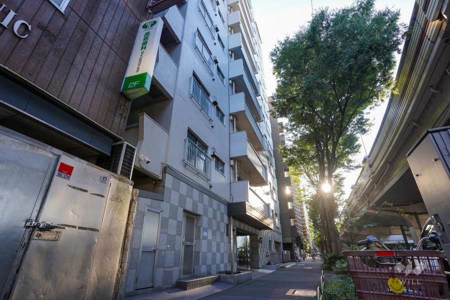 敷地北側の前面道路（東側から）