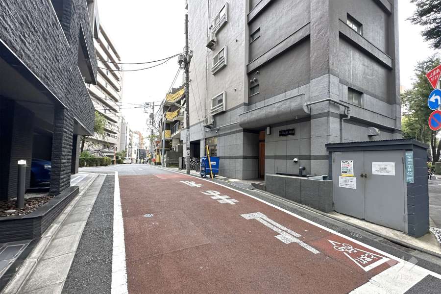 敷地東側の前面道路　