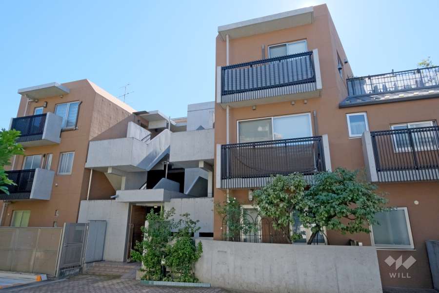 松原フラットの外観（北西側から）