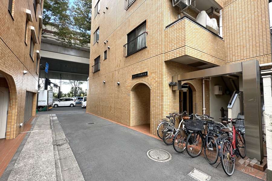 敷地南西側の前面道路　