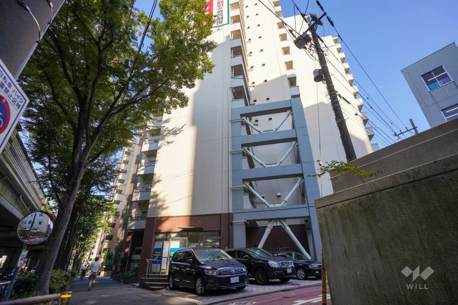 古河松原マンションの外観（北西側から）