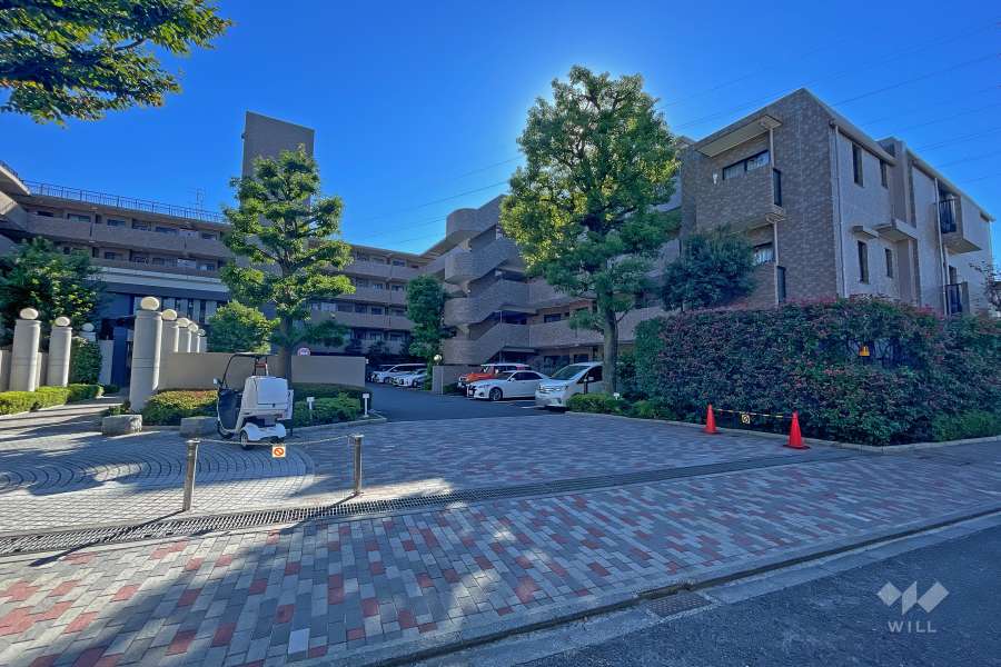 グランクレスト上祖師谷の外観（北東側から）