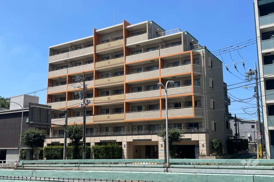 ステージグランデ三軒茶屋アジールコートの外観（北東側から）
