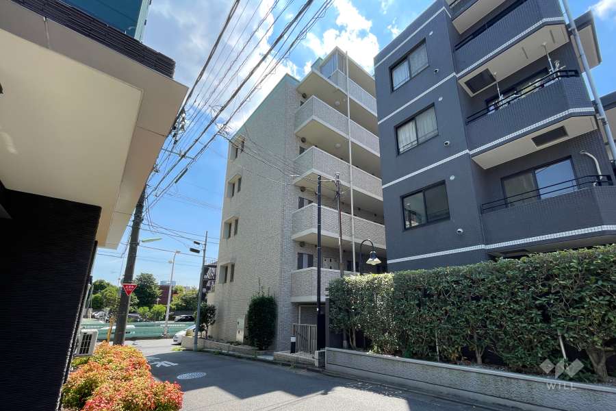 ステージグランデ三軒茶屋アジールコートの外観（北西側から）