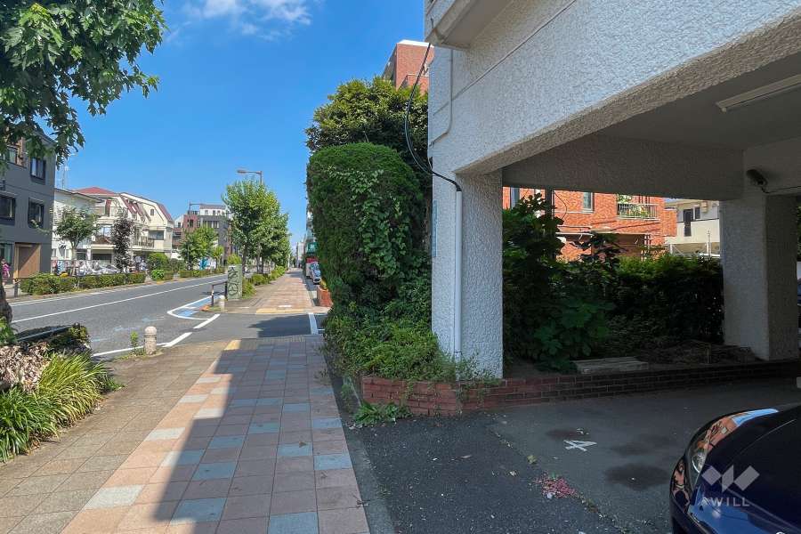 敷地北側の前面道路