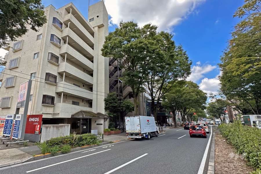 敷地北側の前面道路は甲州街道（国道20号）です。