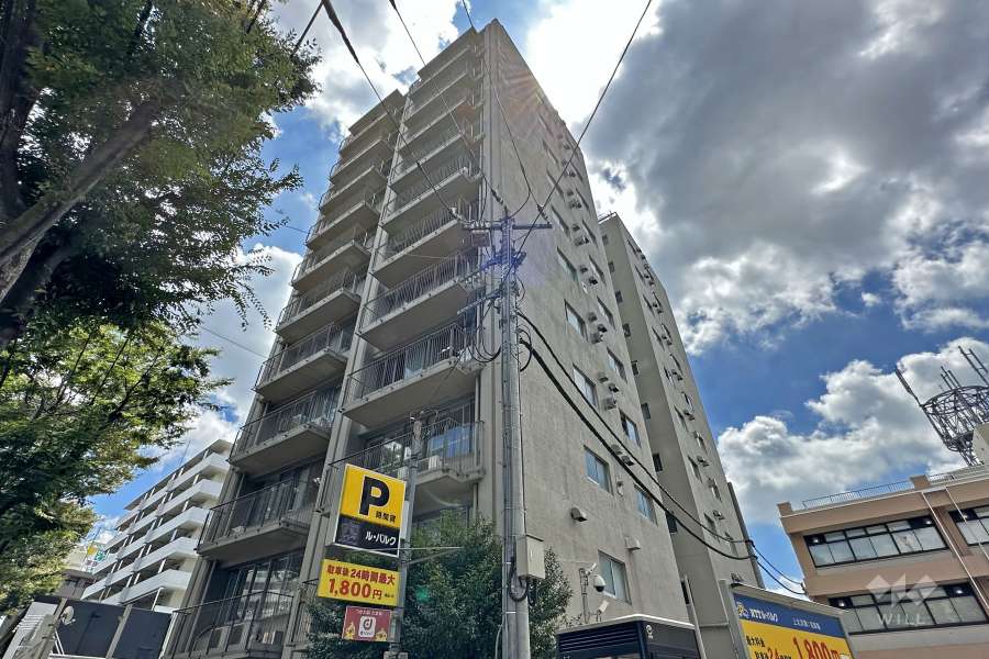 シャンピア北沢の外観（北西側から）