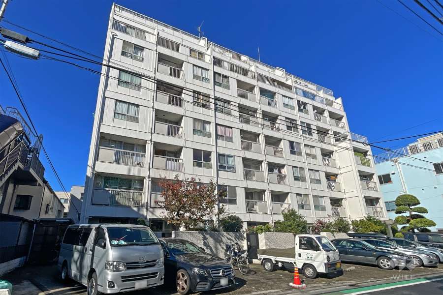 上北沢第二コーポラスの外観（南東側から）