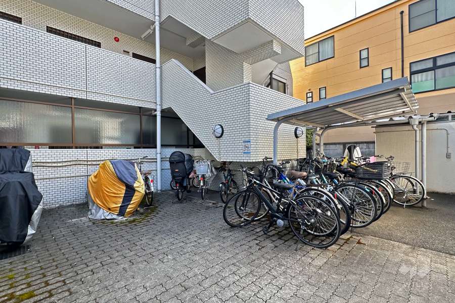 敷地北側の前面道路（西側から）