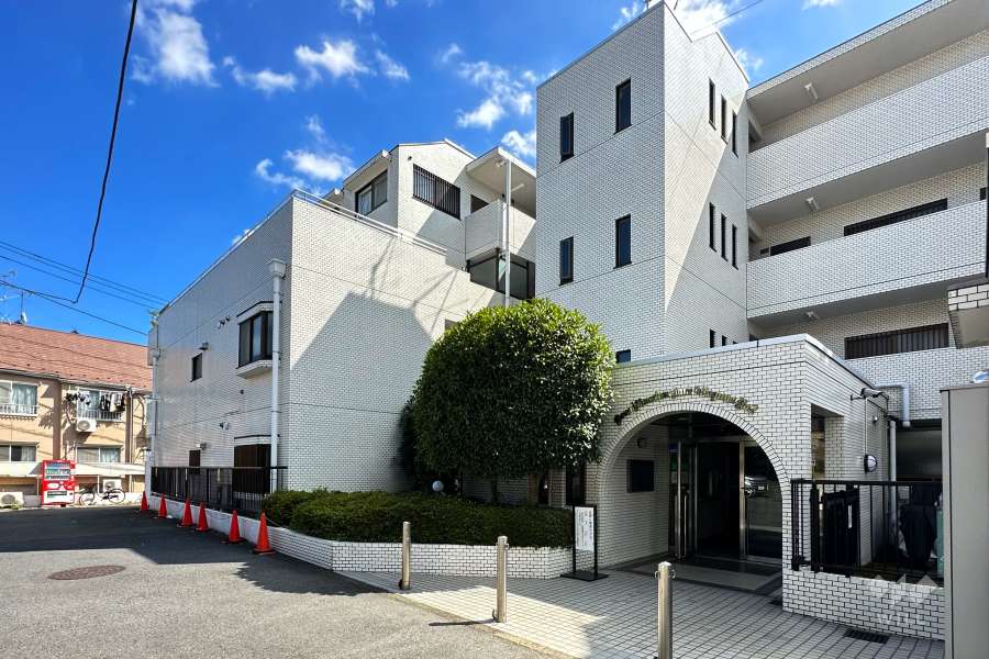 敷地東側の前面道路（南側から）