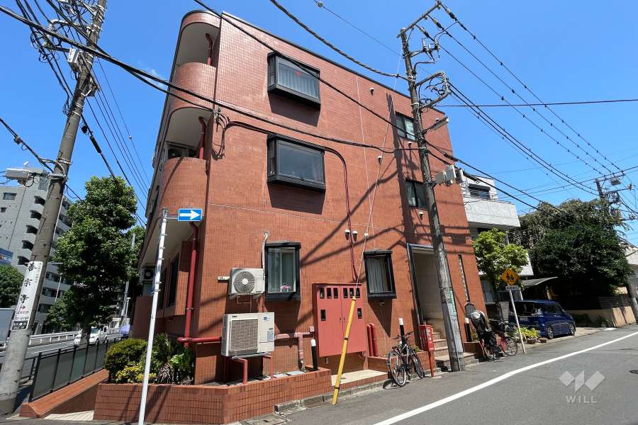菱和パレス世田谷上野毛の外観（南西側から）