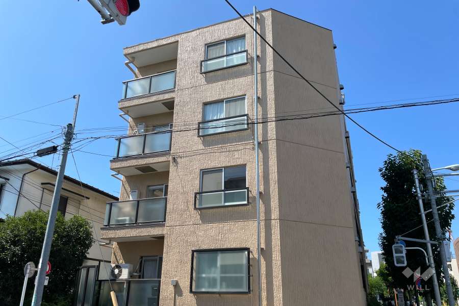 上野毛日伸マンションの外観(北東側から)