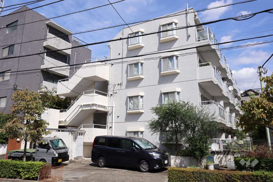 グリーンキャピタル第２上野毛の外観(南西側から)