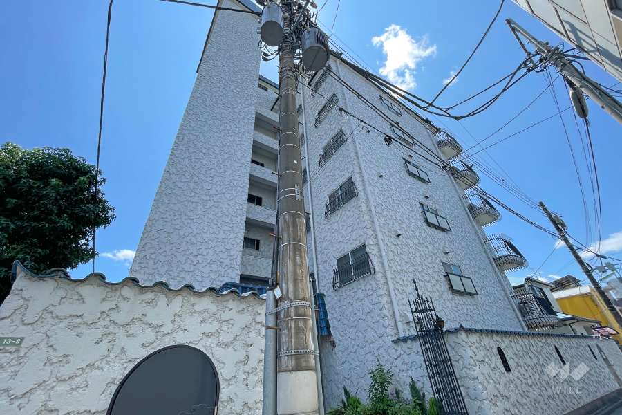 秀和上野毛レジデンスの外観（北東側から）