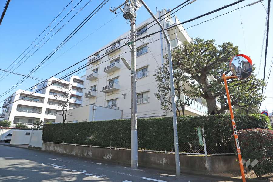 イトーピア上野毛マンションの外観(西側から)