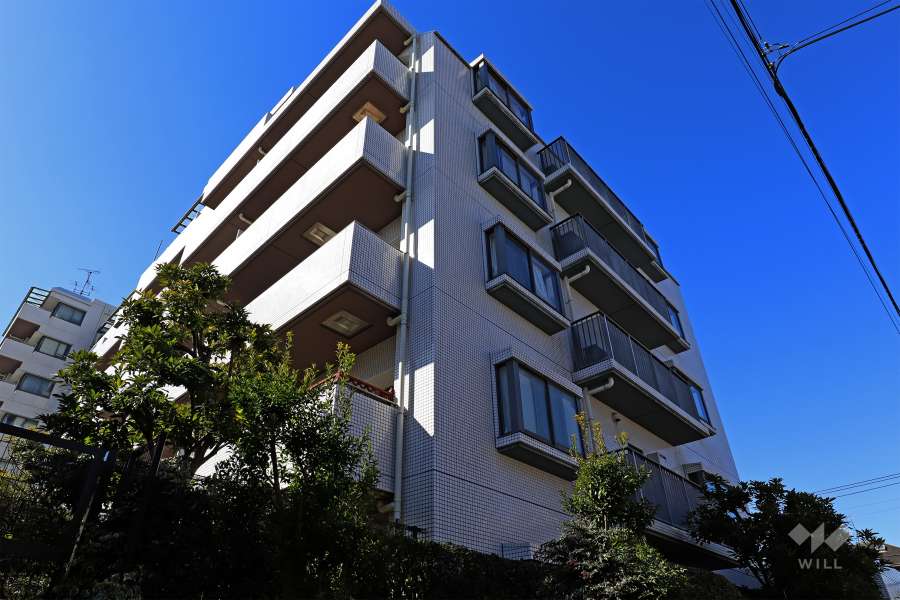 上野毛パークホームズアダージオの外観（東側から）