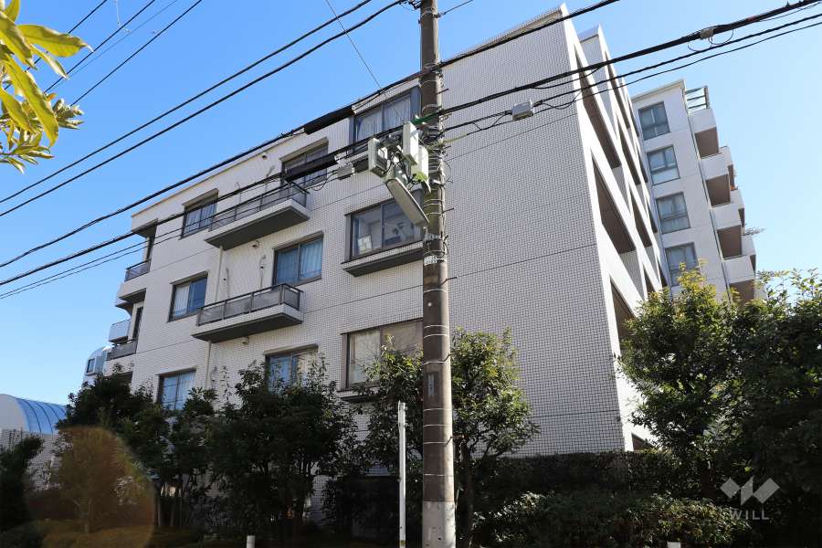 上野毛パークホームズアダージオの外観（西側から）