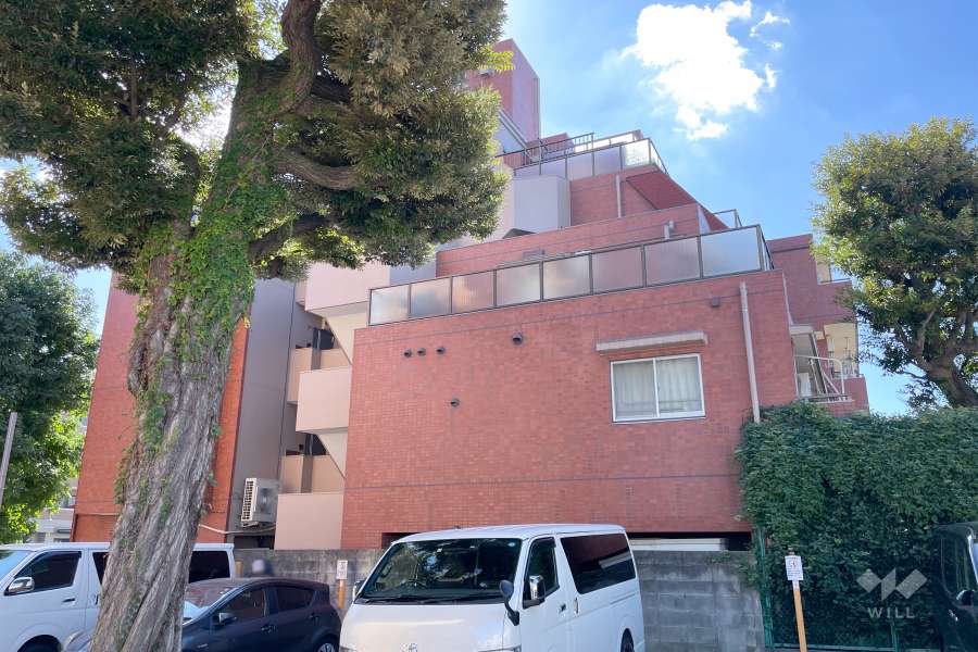 ライオンズマンション上野毛第二の外観（北西側から）