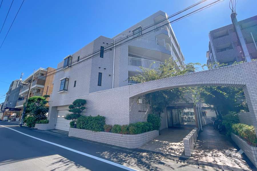 上野毛パークホームズの外観（北西側から）