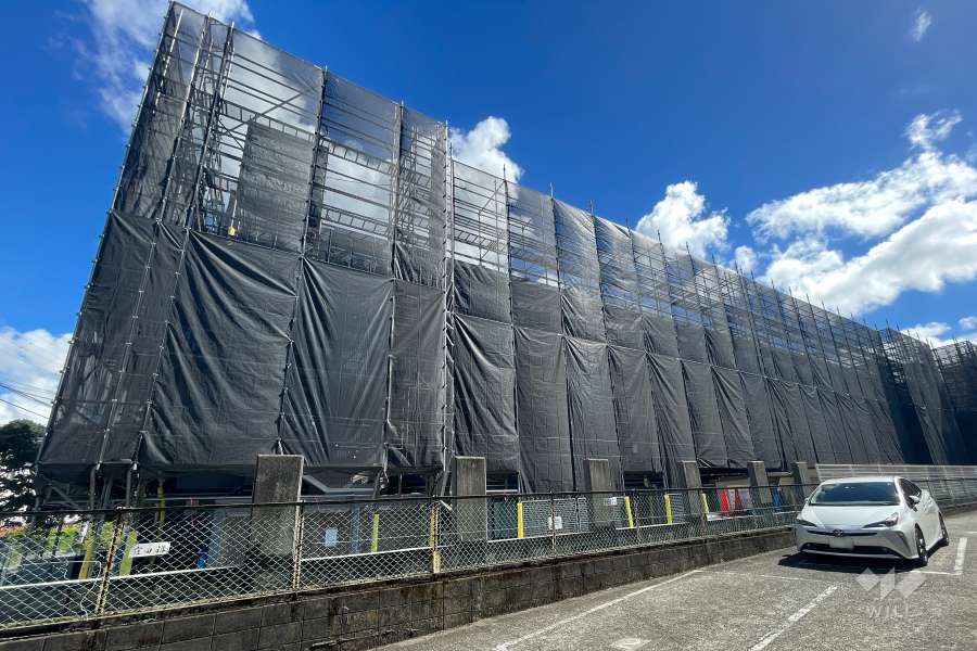 セザール上野毛ガーデンの外観（北側から）