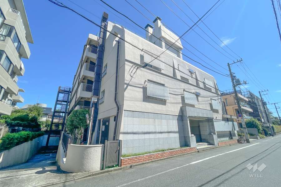 上野毛スカイハイツの外観（西側から）