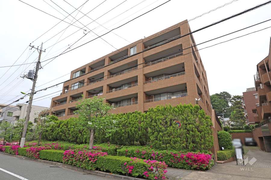 上野毛シティハウスノーステラスの外観（南西側から）