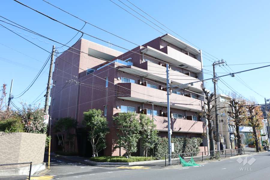 ブライズ上野毛の外観（北西側から）