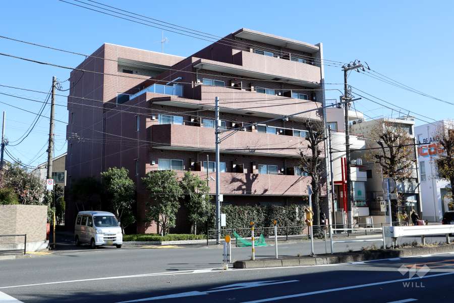 ブライズ上野毛の外観（西側から）