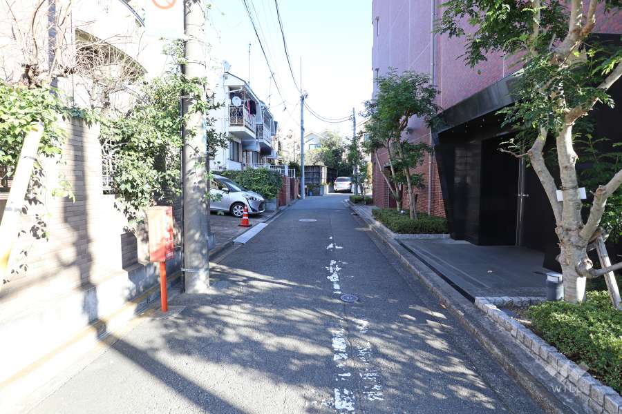 敷地北側の前面道路