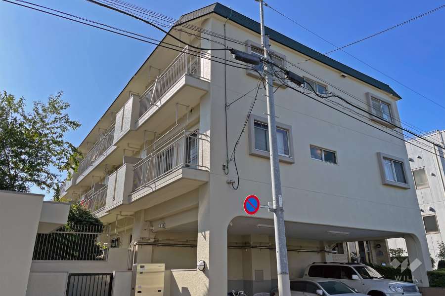 用賀ガーデンフラッツの外観（北東側から）