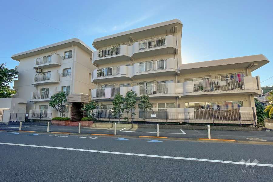 上用賀スカイマンションの外観（北東側から）