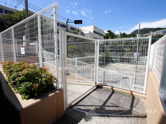駐輪場の出入り口