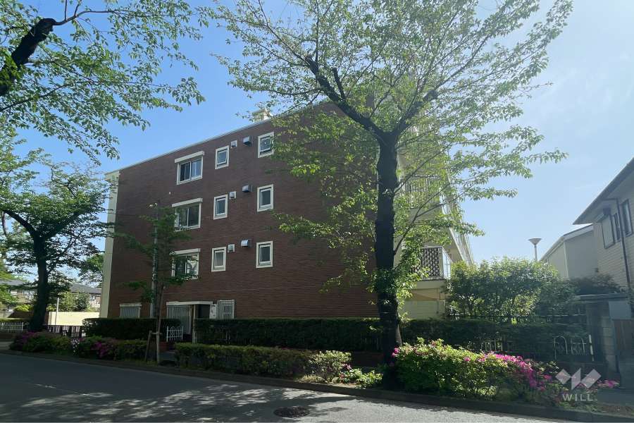 用賀ハイムの外観（南西側から）