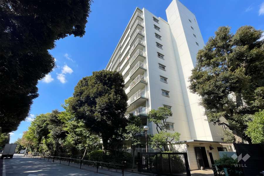 パシフィック馬事公苑前2号棟の外観（北東側から）